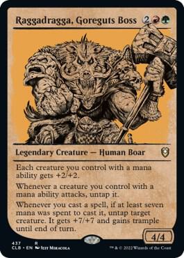 Raggadragga, Goreguts Boss (Showcase) 437 card from Commander Legends: Battle for Baldur's Gate