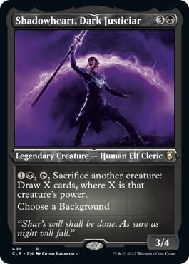 Shadowheart, Dark Justiciar (Foil Etched) 499 card from Commander Legends: Battle for Baldur's Gate