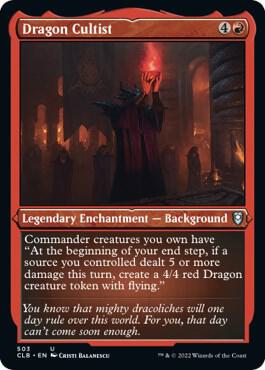 Dragon Cultist (Foil Etched) 503 card from Commander Legends: Battle for Baldur's Gate