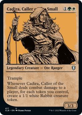 Cadira, Caller of the Small (Showcase) 417 card from Commander Legends: Battle for Baldur's Gate