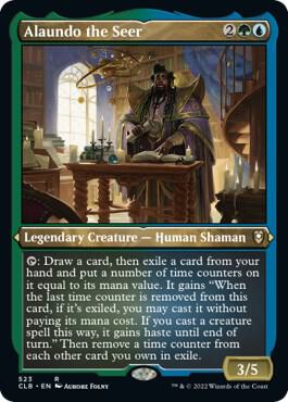 Alaundo the Seer (Foil Etched) 523 card from Commander Legends: Battle for Baldur's Gate