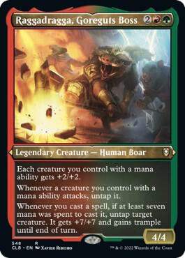 Raggadragga, Goreguts Boss (Foil Etched) 548 card from Commander Legends: Battle for Baldur's Gate