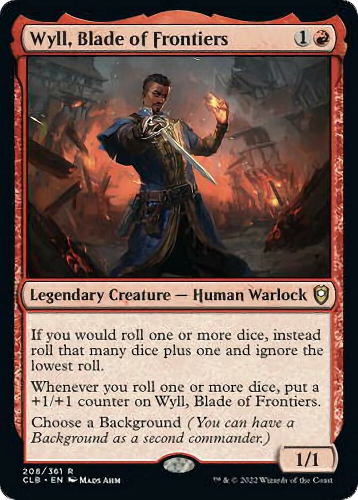Wyll, Blade of Frontiers 208 card from Commander Legends: Battle for Baldur's Gate