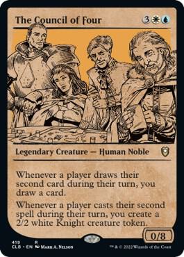 The Council of Four (Showcase) 419 card from Commander Legends: Battle for Baldur's Gate