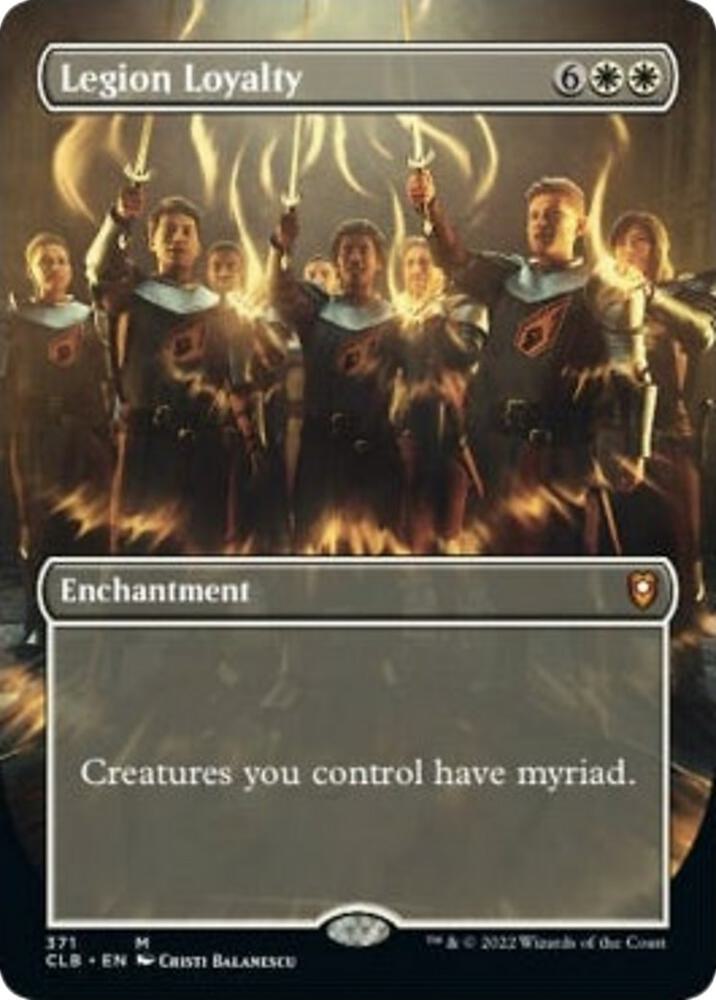 Legion Loyalty (Borderless) 371 card from Commander Legends: Battle for Baldur's Gate