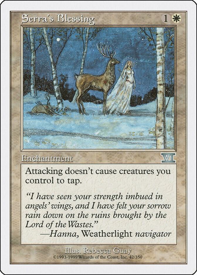 Serra's Blessing 42 card from Classic Sixth Edition