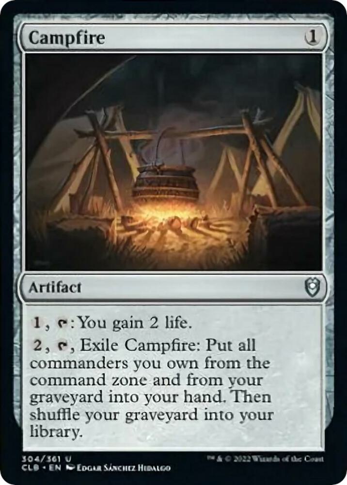 Campfire 304 card from Commander Legends: Battle for Baldur's Gate