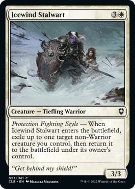 Icewind Stalwart 27 card from Commander Legends: Battle for Baldur's Gate