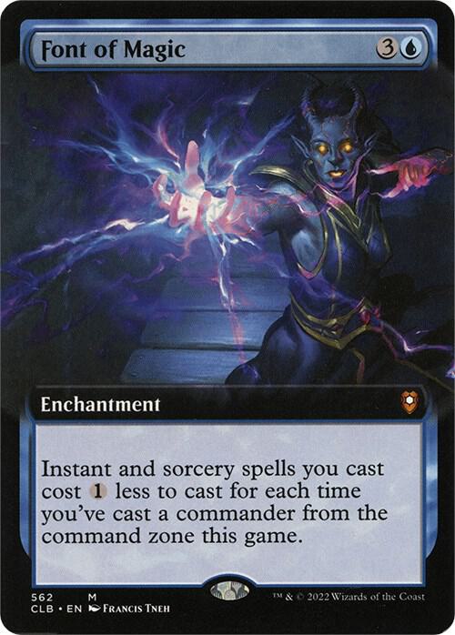 Font of Magic (Extended Art) 562 card from Commander Legends: Battle for Baldur's Gate