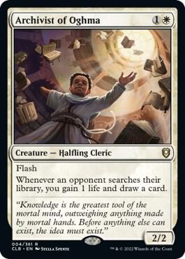 Archivist of Oghma 4 card from Commander Legends: Battle for Baldur's Gate