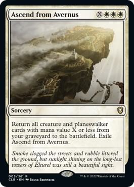 Ascend from Avernus 5 card from Commander Legends: Battle for Baldur's Gate