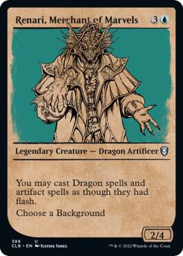 Renari, Merchant of Marvels (Showcase) 386 card from Commander Legends: Battle for Baldur's Gate
