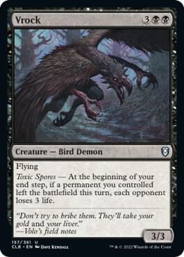 Vrock 157 card from Commander Legends: Battle for Baldur's Gate