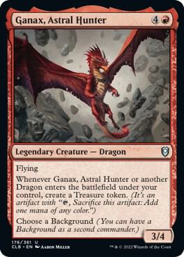 Ganax, Astral Hunter 176 card from Commander Legends: Battle for Baldur's Gate