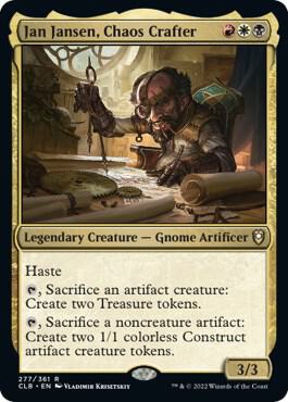 Jan Jansen, Chaos Crafter 277 card from Commander Legends: Battle for Baldur's Gate