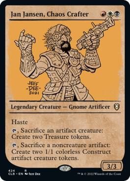 Jan Jansen, Chaos Crafter (Showcase) 424 card from Commander Legends: Battle for Baldur's Gate