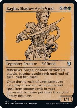Kagha, Shadow Archdruid (Showcase) 426 card from Commander Legends: Battle for Baldur's Gate