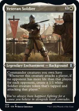 Veteran Soldier (Foil Etched) 480 card from Commander Legends: Battle for Baldur's Gate