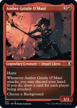 Amber Gristle O'Maul (Foil Etched) 502 card from Commander Legends: Battle for Baldur's Gate