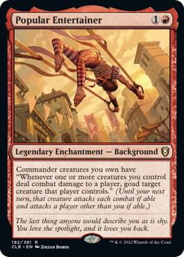 Popular Entertainer 192 card from Commander Legends: Battle for Baldur's Gate