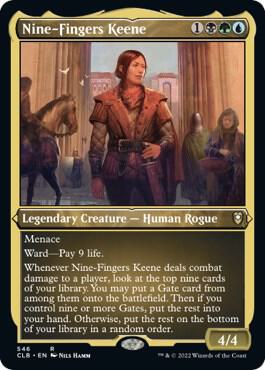 Nine-Fingers Keene (Foil Etched) 546 card from Commander Legends: Battle for Baldur's Gate