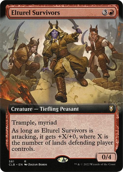 Elturel Survivors (Extended Art) 581 card from Commander Legends: Battle for Baldur's Gate