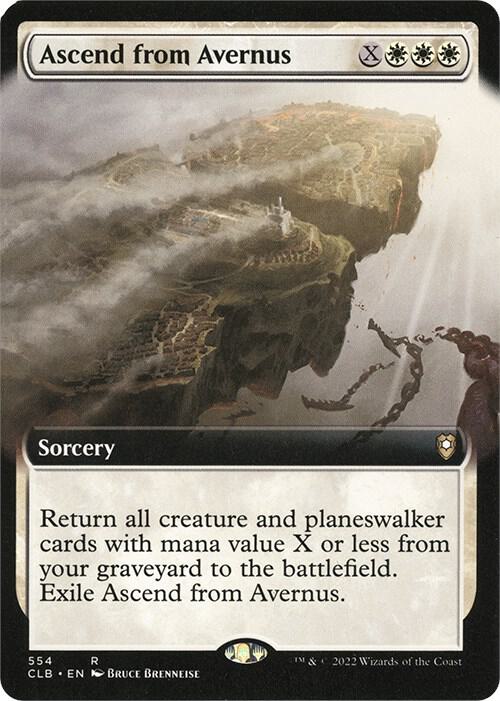Ascend from Avernus (Extended Art) 554 card from Commander Legends: Battle for Baldur's Gate
