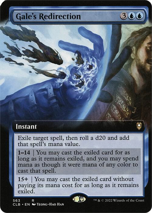 Gale's Redirection (Extended Art) 563 card from Commander Legends: Battle for Baldur's Gate