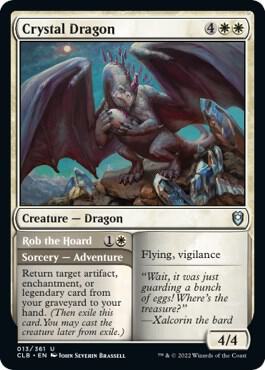 Crystal Dragon 13 card from Commander Legends: Battle for Baldur's Gate