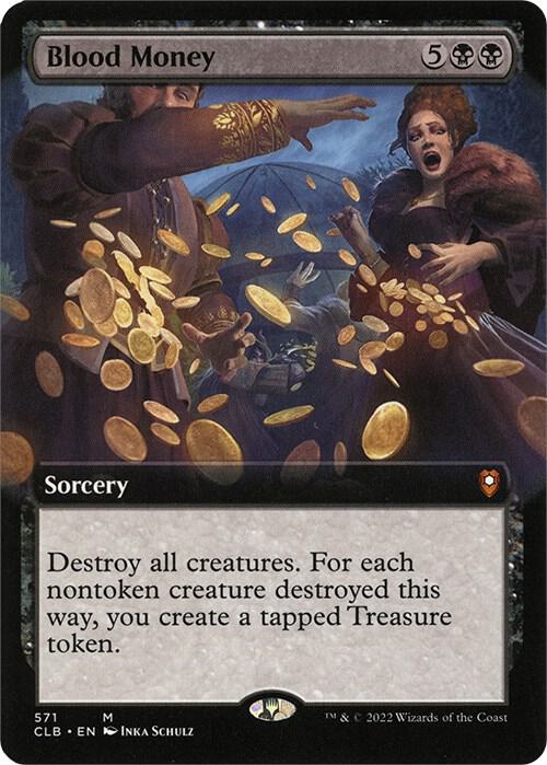 Blood Money (Extended Art) 571 card from Commander Legends: Battle for Baldur's Gate