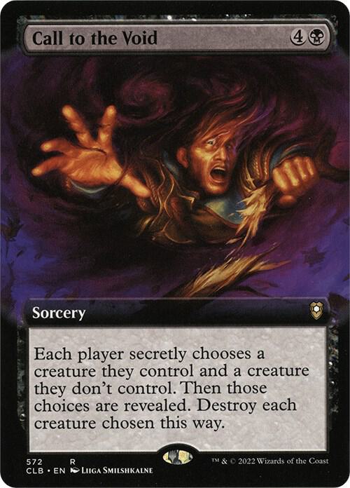 Call to the Void (Extended Art) 572 card from Commander Legends: Battle for Baldur's Gate