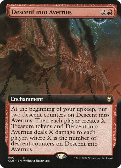 Descent into Avernus (Extended Art) 580 card from Commander Legends: Battle for Baldur's Gate