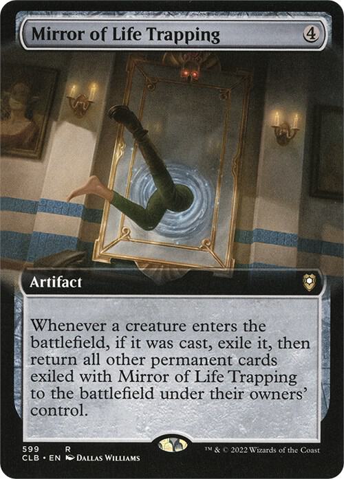 Mirror of Life Trapping (Extended Art) 599 card from Commander Legends: Battle for Baldur's Gate