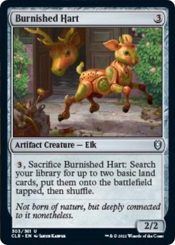 Burnished Hart 303 card from Commander Legends: Battle for Baldur's Gate