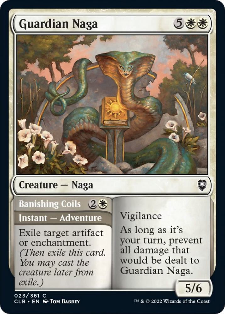 Guardian Naga 23 card from Commander Legends: Battle for Baldur's Gate