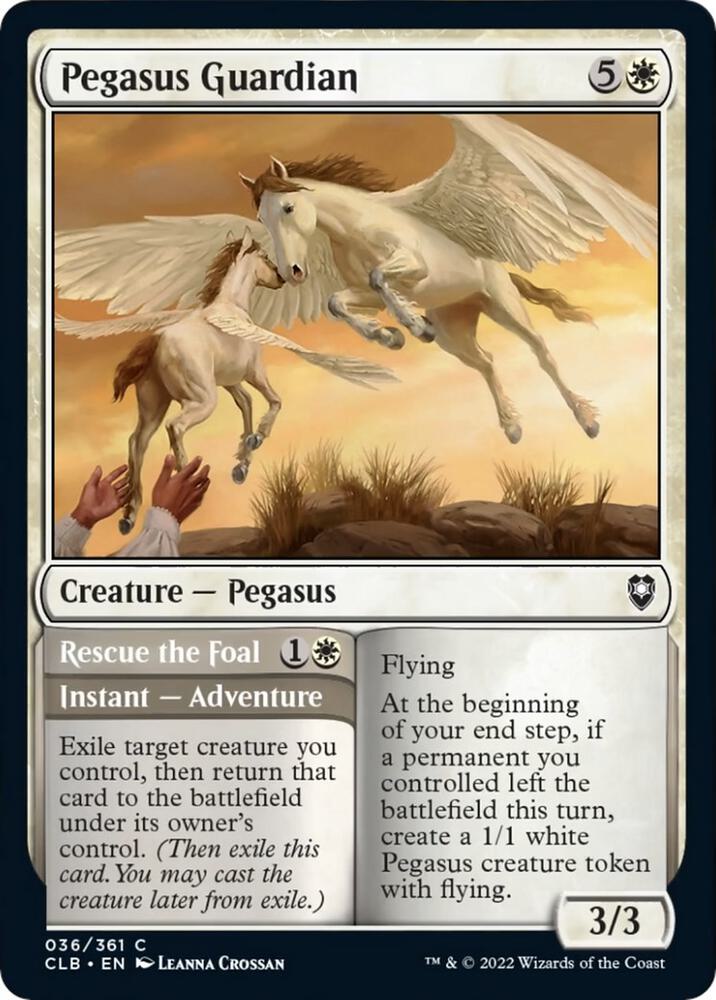 Pegasus Guardian 36 card from Commander Legends: Battle for Baldur's Gate