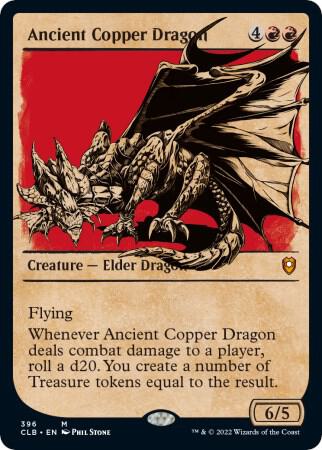 Ancient Copper Dragon (Showcase) 396 card from Commander Legends: Battle for Baldur's Gate