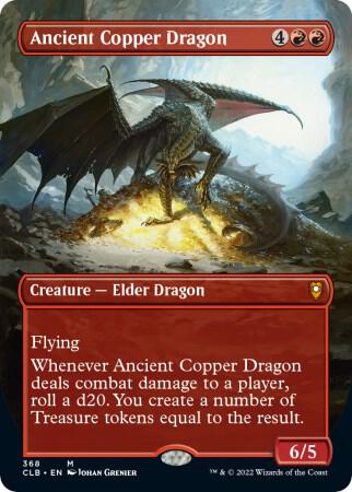 Ancient Copper Dragon (Borderless) 368 card from Commander Legends: Battle for Baldur's Gate