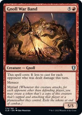 Gnoll War Band 178 card from Commander Legends: Battle for Baldur's Gate