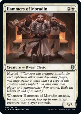 Hammers of Moradin 25 card from Commander Legends: Battle for Baldur's Gate