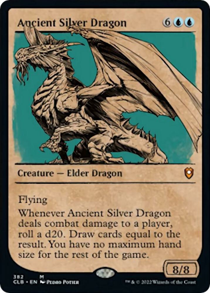 Ancient Silver Dragon (Showcase) 382 card from Commander Legends: Battle for Baldur's Gate
