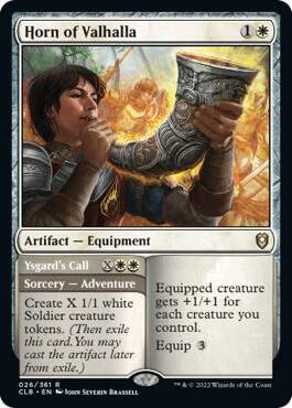 Horn of Valhalla 26 card from Commander Legends: Battle for Baldur's Gate