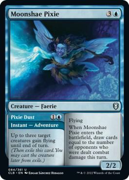 Moonshae Pixie 84 card from Commander Legends: Battle for Baldur's Gate