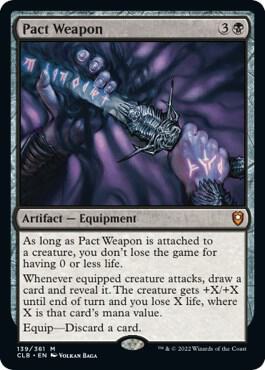Pact Weapon 139 card from Commander Legends: Battle for Baldur's Gate