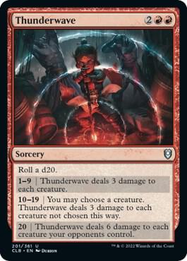 Thunderwave 201 card from Commander Legends: Battle for Baldur's Gate