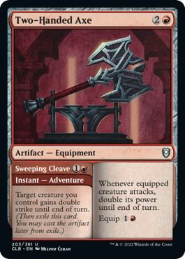 Two-Handed Axe 203 card from Commander Legends: Battle for Baldur's Gate