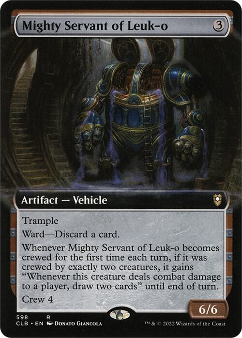 Mighty Servant of Leuk-o (Extended Art) 598 card from Commander Legends: Battle for Baldur's Gate