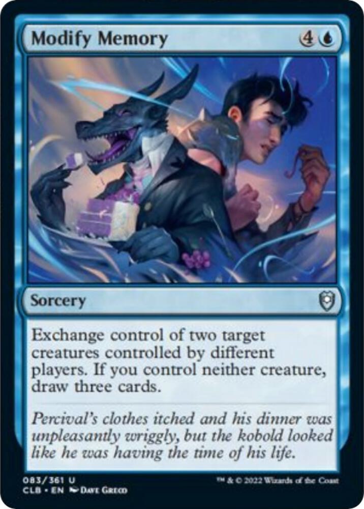 Modify Memory 83 card from Commander Legends: Battle for Baldur's Gate