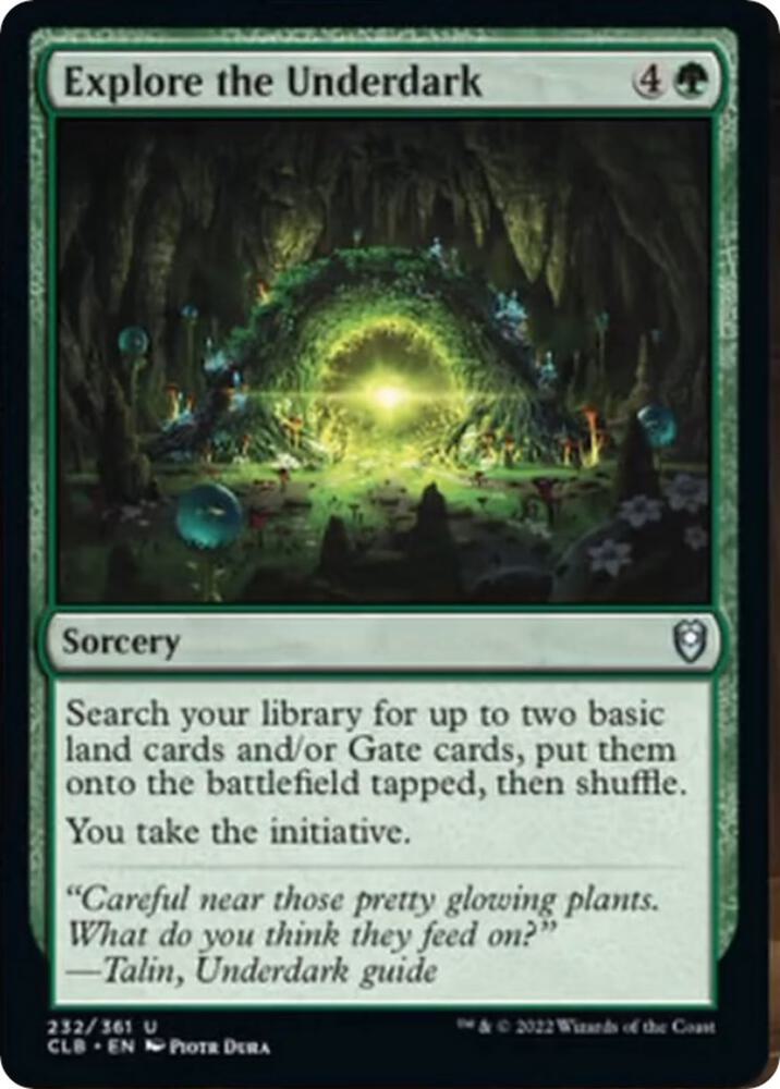 Explore the Underdark 232 card from Commander Legends: Battle for Baldur's Gate