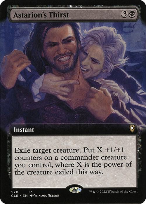Astarion's Thirst (Extended Art) 570 card from Commander Legends: Battle for Baldur's Gate